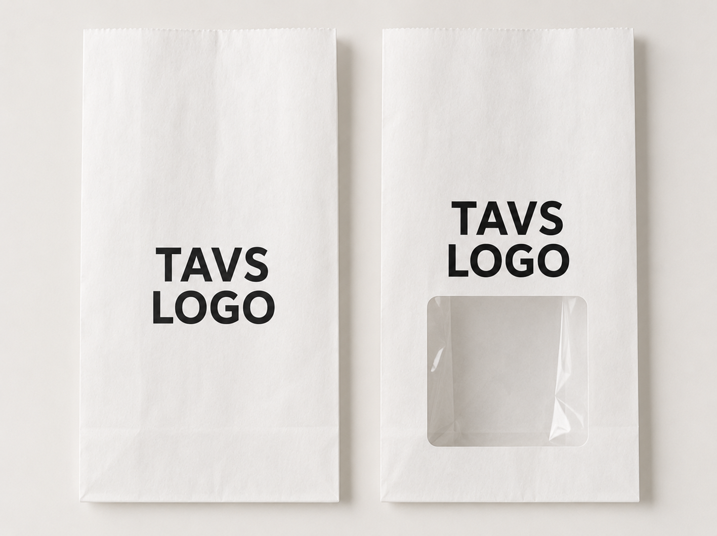 White folded cardboard box